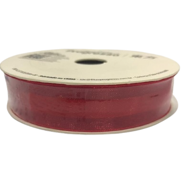 Fita de Voal VCE 003 Progresso 15mm Cor 209- Vermelho