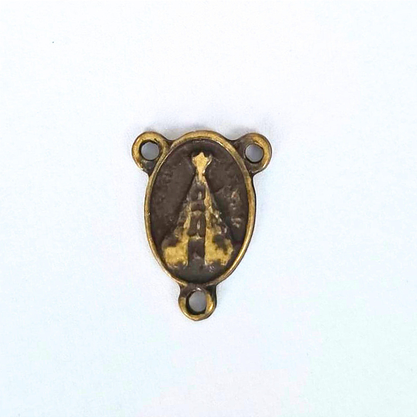 Entremeio para Terço Dupla Face Cor Ouro Velho Ref 2948