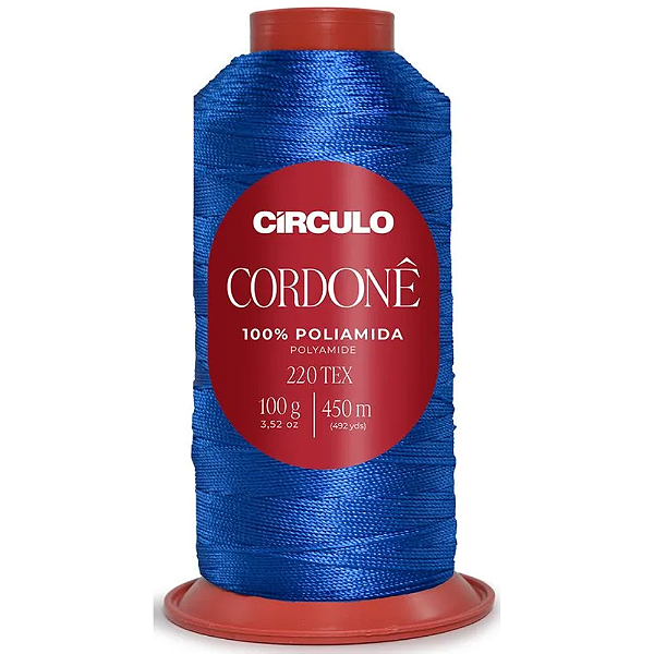 Fio Cordonê Círculo Cor 2983- Sombra Azul 100g 450mts