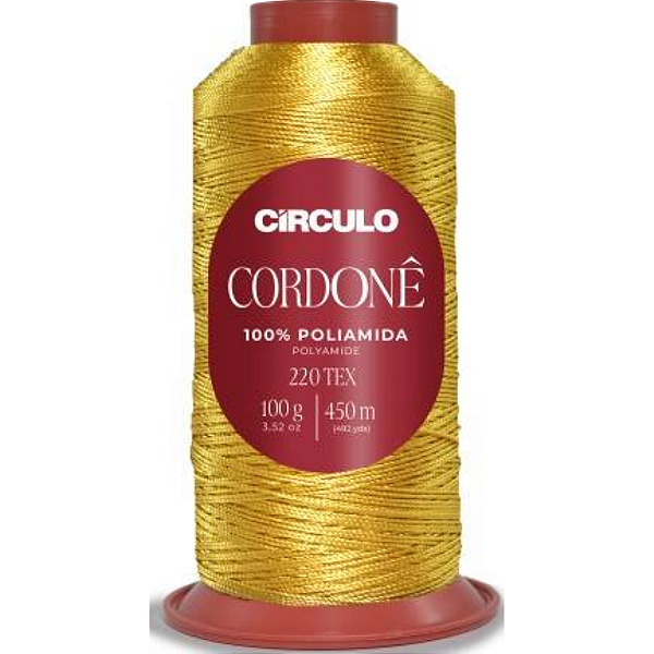 Fio Cordonê Círculo Cor 1289- Canário 100g 450mts