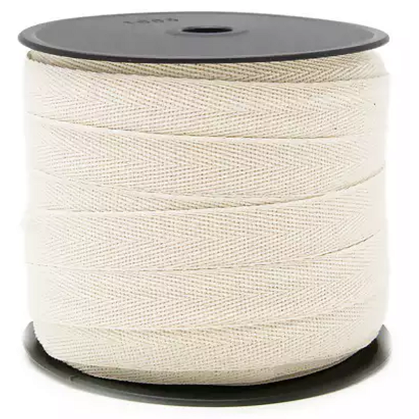 Cadarço Sarjado 16mm Ref 3016 Cru 100% Algodão C/50m São José