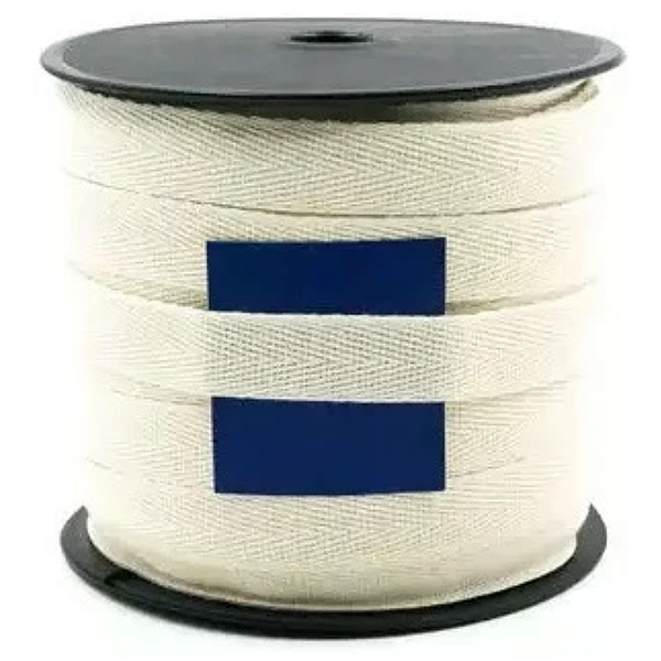 Cadarço Sarjado 14mm Ref 3014 Cru 100% Algodão C/50m São José