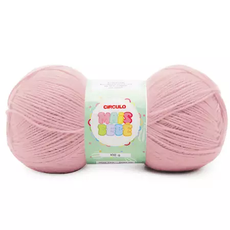 Fio Mais Bebê Círculo 100g Cor 3227- Rosa Antigo