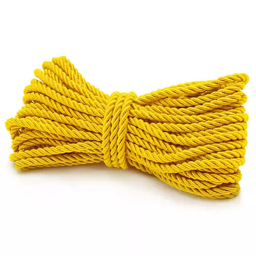 Cordão São Francisco Ref.002/15 6mm com 10mts Cor-08 Amarelo Ouro