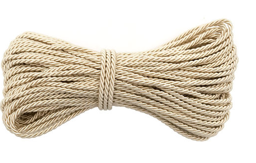 Cordão São Francisco Ref.001/06 3,5mm com 20mts Cor-12 Bege