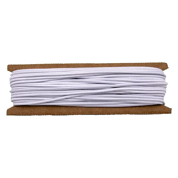 Elástico Colombe Roliço 15R São José 2,8mm Cor 01 Branco 10m
