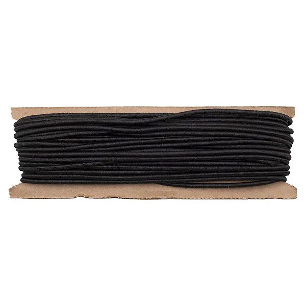 Elástico Colombe Roliço 15R São José 2,8mm Cor 02-Preto 10m