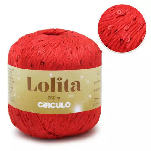 Fio Lolita Círculo 250m 100g Cor 3583-Cereja