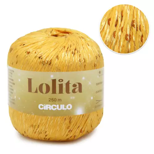 Fio Lolita Círculo 250m 100g Cor 1205 Aperol