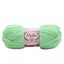 Lã Mollet Circulo 40gr Cor-5743- Neon Mint