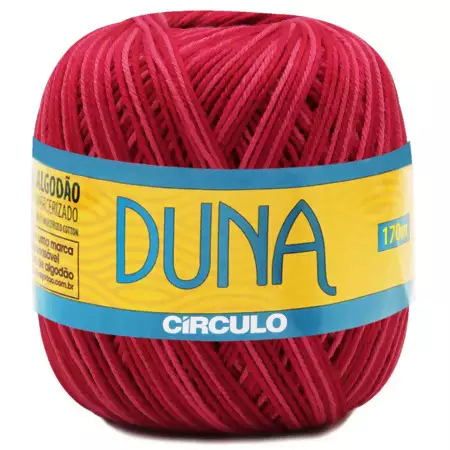 Fio Duna Circulo 100g 9153- Cabaré Mescla Vermelha