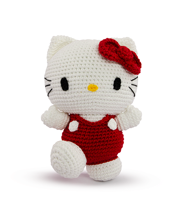 Kit Amigurumi Hello Kitty Cor 1-Look Vermelho