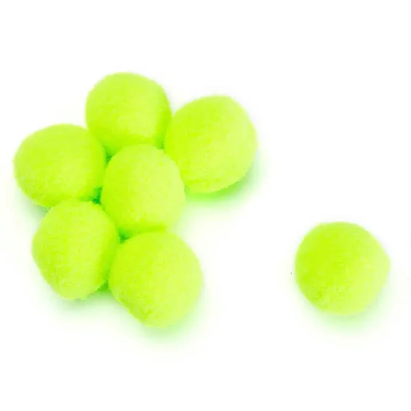 Pompom Solto 10mm-Cor-21 Verde Neon-Com 100 unidades