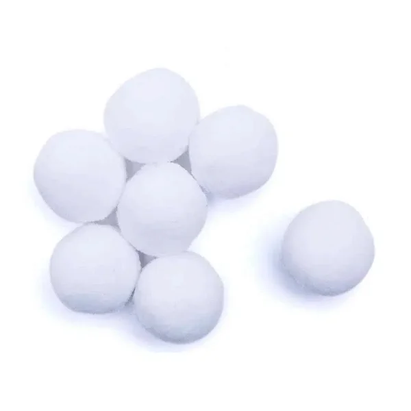 Pompom Solto 6mm-Cor-1 Branco-Com 200 unidades