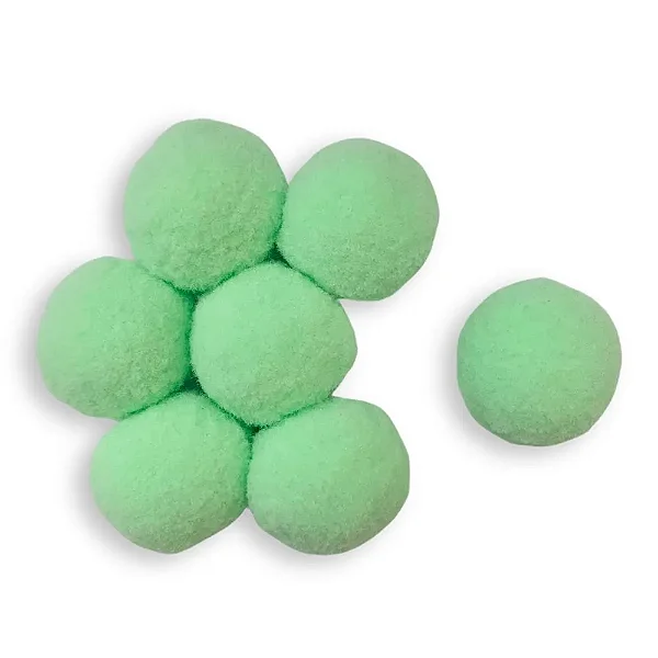 Pompom Solto 6mm-Cor-Verde Candy-Com 200 unidades