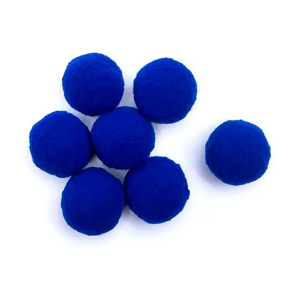 Pompom Solto 6mm-Cor-Azul Royal Com 200 unidades