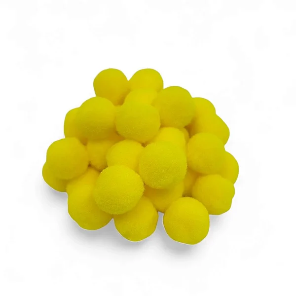 Pompom Solto 20mm-Cor-106 Amarelo -Com 100 unidades