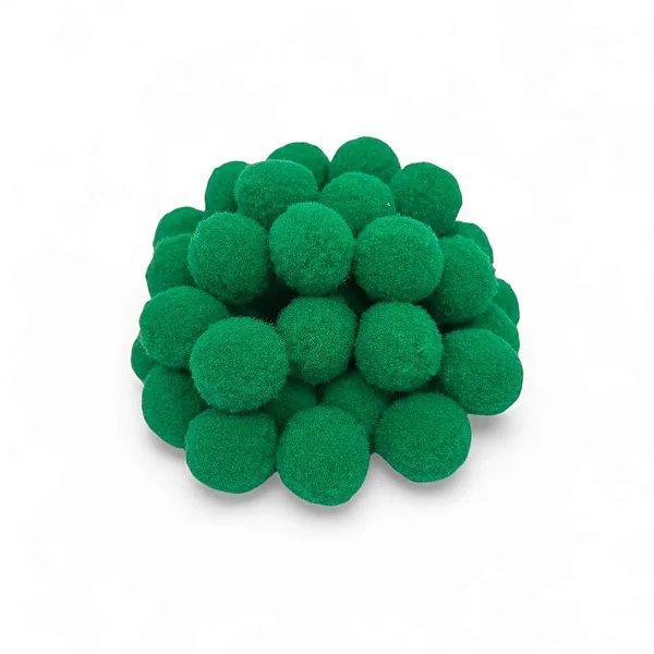 Pompom Solto 20mm-Cor 540-Verde Bandeira-Com 100 unidades