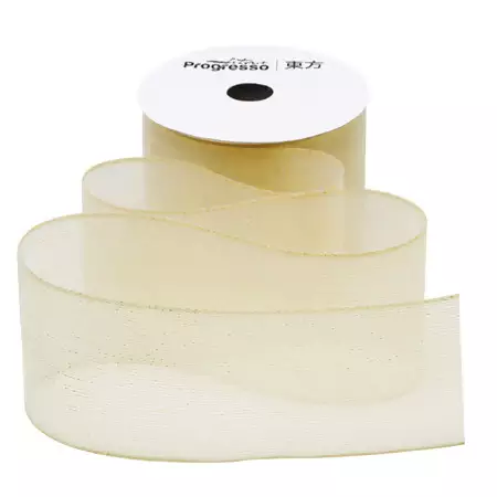 Fita Metalizada Progresso M011 -38mm 10mts Cor 203 Ouro