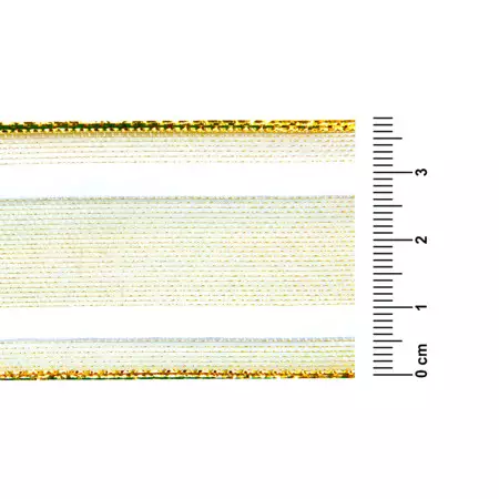 Fita Metalizada Progresso M013 - 38 mm 10mts Cor 203 Ouro