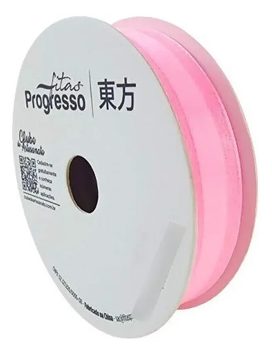 Fita de Voal VCE 005 Progresso 22mm Cor 240 Rosa Escuro