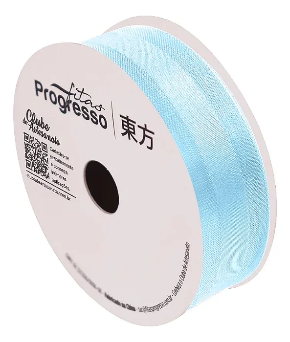 Fita de Voal VCE 005 Progresso 22mm Cor 212 Azul bebe
