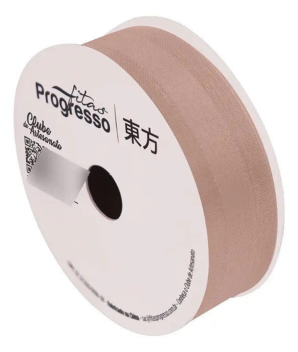 Fita de Voal VCE 005 Progresso 22mm Cor 971 Chocolate