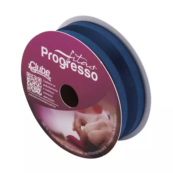 Fita de Voal VCE 005 Progresso 22mm Cor 215 Azul Marinho
