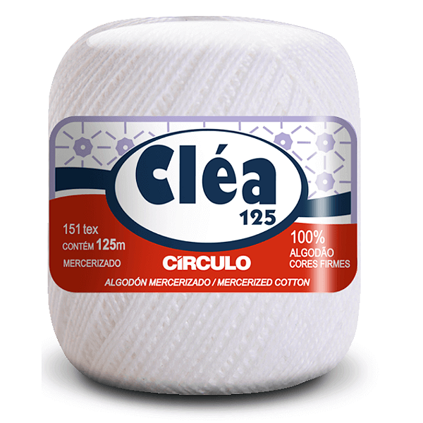 Linha Clea 125 Circulo Cor 8001- Branco Com 125 Metros