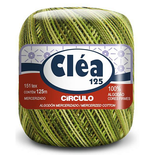 Linha Clea 125 Circulo Cor 9392- Verde Folha Com 125 Metros