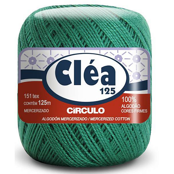 Linha Clea 125 Circulo Cor 5363- Verde Esmeralda Com 125 Metros