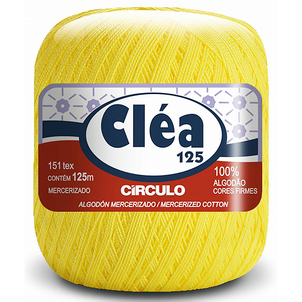 Linha Clea 125 Circulo Cor 1709- Amarelo Gouda Com 125 Metros