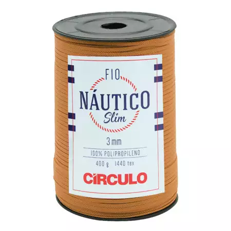 Fio Náutico Slim 3 mm Circulo 400g Cor-7404 Cobre