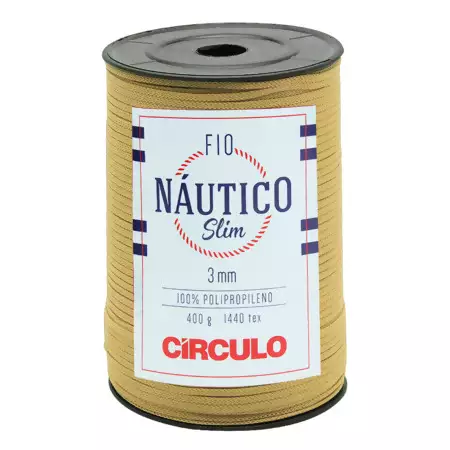 Fio Náutico Slim 3 mm Circulo 400g Cor-7625 Castanha