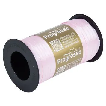 Fita de Cetim T900/000 4mmx100m COR 206 Rosa Bebe Fitas Progresso