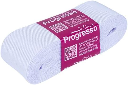 Fita De Gorgurão GP009 38mm Cor-201 Branco c/ 10metros