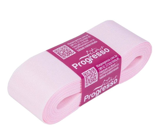 Fita De Gorgurão GP009 38mm Cor-206 Rosa Claro c/ 10metros