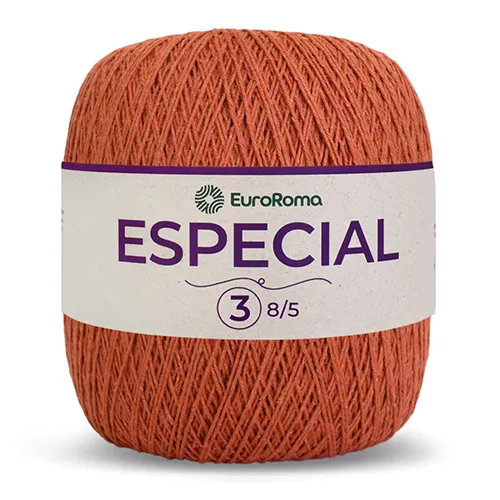 Barbante EuroRoma Especial Colorido nº3 710-Telha 1400m