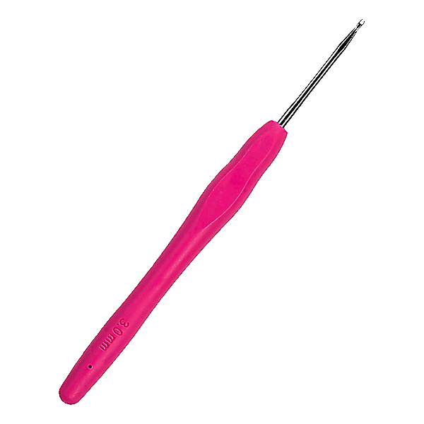 Agulha de Crochê Com Cabo Emborrachado 3,0mm - NYBC