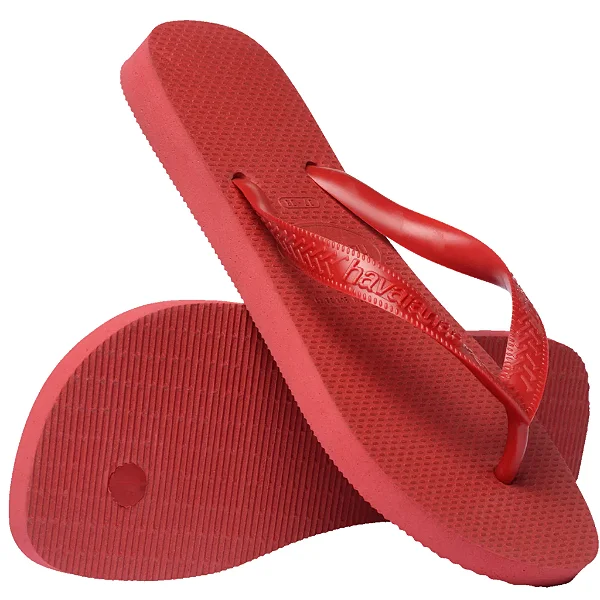 Chinelo Havaianas Top (35/36) - 1 Par- Vermelho Hibisco