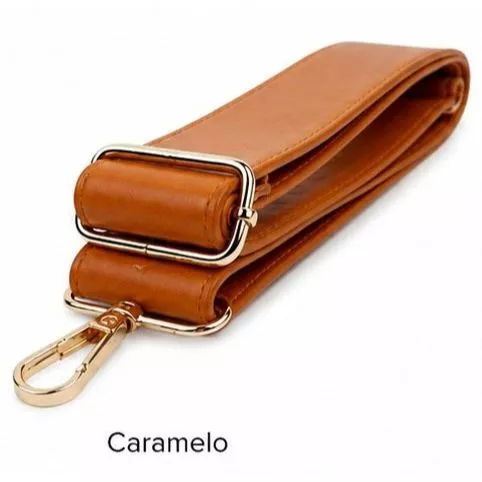 Alça de Bolsa com Mosquetão Cor Caramelo Ref Ro.155041