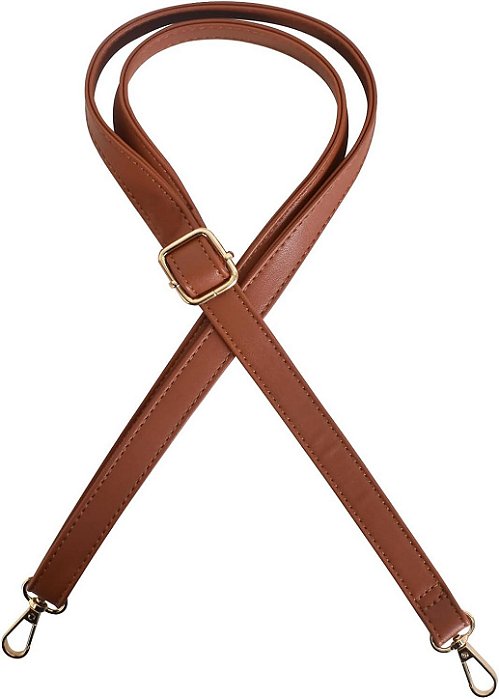 Alça de Bolsa com Mosquetão Cor Marrom Medio Ref Ro.155041