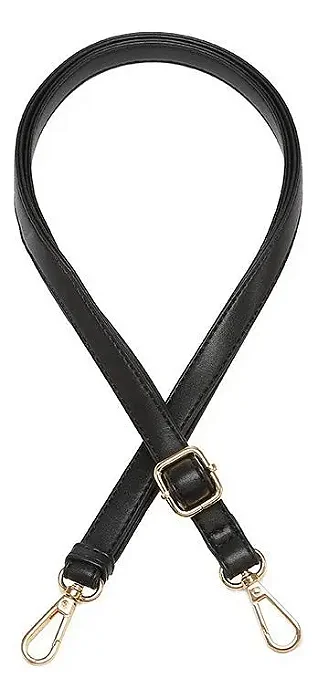 Alça de Bolsa com Mosquetão Cor Preto Ref Ro.155041