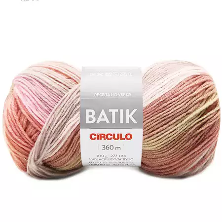 Fio Batik Circulo 100g 9735- Mescla Água Cheiro Cinza/Rosa/Branco