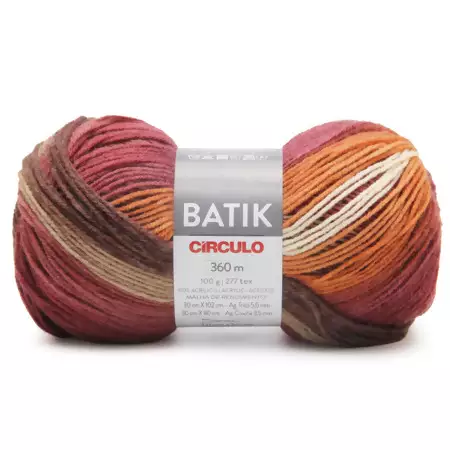 Fio Batik Circulo 100g 9486- Mescla Trilha