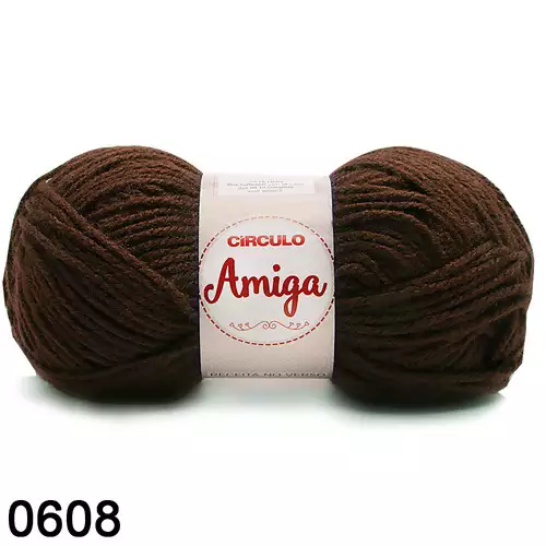 Fio Amiga Circulo 100g 608- Marrom Chocolate