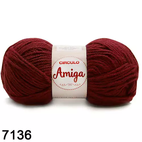 Fio Amiga Circulo 100g 7136- Marsala