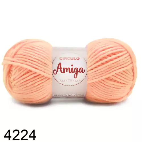 Fio Amiga Circulo 100g 4224- Peach Fuzz