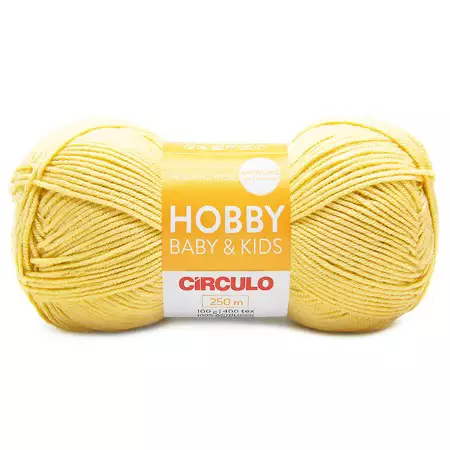 Fio Hobby Baby e Kids Circulo 100g 1245- Canário Amarelo