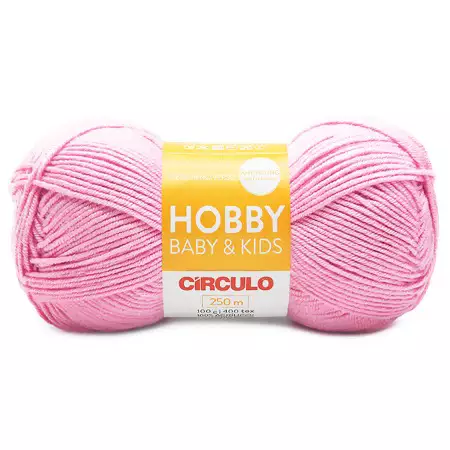 Fio Hobby Baby e Kids Circulo 100g 3131- Chiclete Rosa Candy